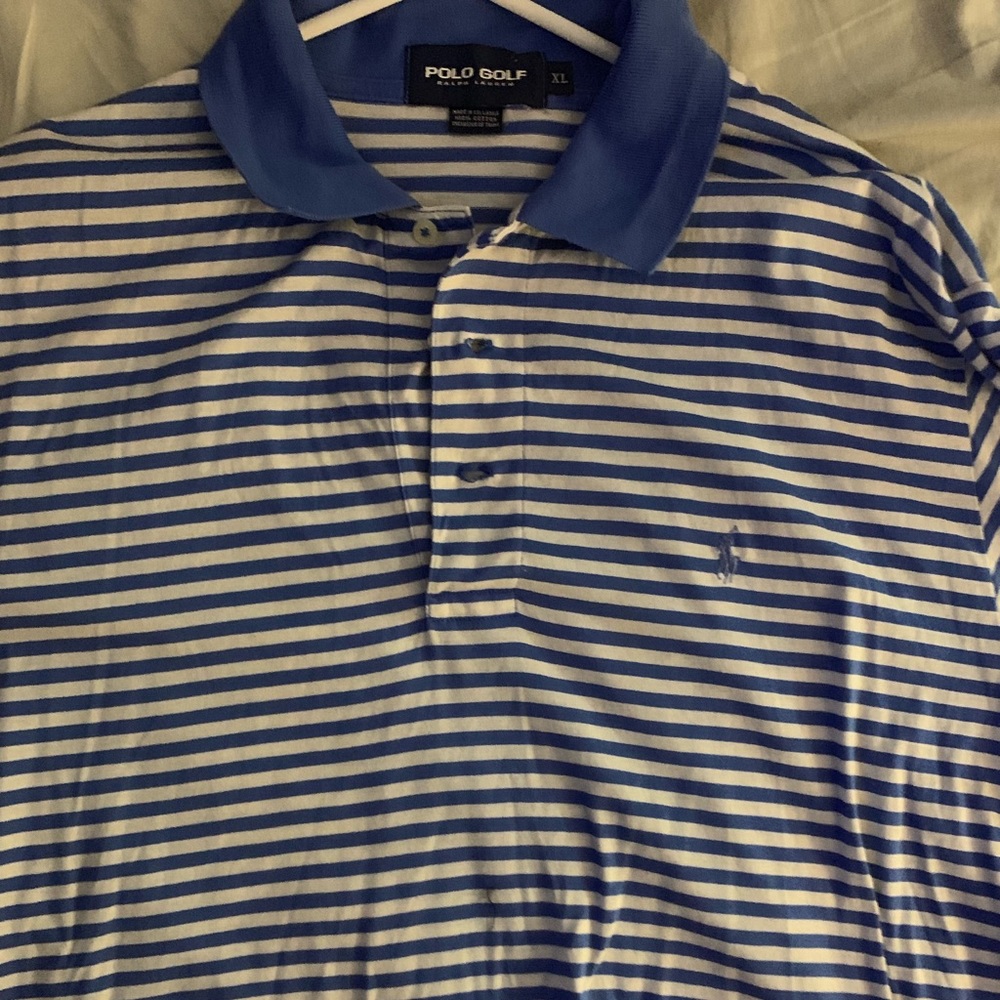 Polo golf blue stripes